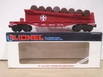 1988 Vintage Lionel 16306 Scale Santa Fe Ramp Car With Barrels New. Fixed Price $29.99.