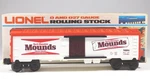 Lionel 6-9886 O-gauge 1981 Mounds Dark Chocolate Billboard Reefer Car Nib. Fixed Price $29.99.