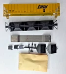 Athearn Scale 54' Covered Hopper Tp&w #367 Bev-bel Blue Box Kit Nos. Fixed Price $14.50.
