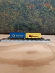 Atlas Scale European D.b. Car W/2 Containers New. Fixed Price $30.00.