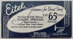 Vintage Hotel Eitel Ad Ink Blotter Paper Chicago Il North Western Line Rush. Fixed Price $34.95.
