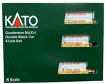 Kato 106-6213 Ttx Gunderson MAXI-1 5-UNIT Well Car W/yang Ming Containers. Fixed Price $144.50.