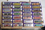 Scale Box Car Assorted Up Co Wm Nyc Sf Pfe Bc Rg Sp Ri Gn Sold Individually,. Fixed Price $9.95.