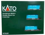 Kato 1066211 Scal Maxi-i Bnsf 5-UNIT Well Cars 239156 China Cont 106-6211. Fixed Price $133.95.