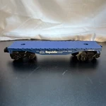 Lionel O27 Gauge #9026 Republic Steel Blue Flat Car Train. Fixed Price $20.00.
