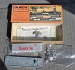 Ulrich Tofc Flat Car With Silver Santa Fe Trailer, Ho Scale, Metal Kit, Nos. Fixed Price $49.95.
