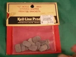 Keil-line Models (scale City) #48-001 Covered Hopper Vibrator Brackets (pk 12). Fixed Price $9.00.