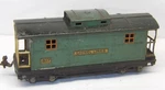 Prewar Lionel Gauge No. 817 Peacock, Green Roof Tinplate Caboose-to Restore. Fixed Price $19.95.