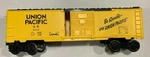 Lionel O-gauge 6-9737 Union Pacific Boxcar. Fixed Price $22.50.