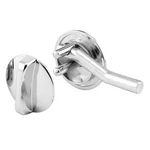 -line 658-6614 Concealed Latch Knob With Offset Bolt, Cast Zamak, Chrome .... Fixed Price $33.61.