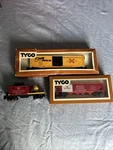 Tyco Ho Scale Freight Car Lot. Rail Box Revere Lighted Caboose. Fixed Price $30.00.