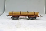 Ives Prewar O Gauge 123 Lumber Car. Fixed Price $42.50.