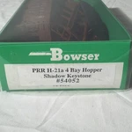 Bowser 54052 H-21 4-BAY Hopper Coal Load Prr. Fixed Price $28.00.