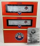 Lionel Trains Dubuque Meat Packing Company Steel Sided Reefer Cars Set 6-21939. Fixed Price $339.99.