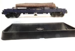Lionel 6-16627 Csx Operating Log Car With Tray-o Gauge- Works Nicely-no Box Here. Fixed Price $18.99.