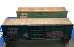 Ho Walthers 932-27101 50' Hi-cube Paper Box Car 2-PK Burlington Northern Weather. Fixed Price $119.99.