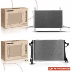 A-premium Radiator & Ac Condenser Cooling Kit Ford F-150 F-250 F-350 94-96. Fixed Price $284.09.
