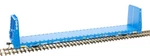 Atlas Ho Scale 62' Bulkhead Flatcar General American/gaex (blue/white) #63081. Fixed Price $26.99.