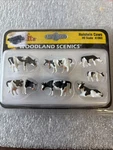 1/87 Woodland Scenics Accents Figures Holstein Cows A1863 Nib. Fixed Price $12.99.