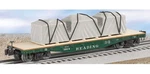 Lionel 6-27584 Reading 40 Flat Car W/ Covered Load Scale Brief Run Time. Fixed Price $65.00.