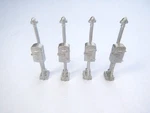 Ho Scale Pole Relay (set Of 4) For Model Train Layout By Century Foundry (2110). Fixed Price $11.75.