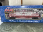 Atlas Scale 3-RAIL 42' Coil Steel Car Geneva Works Ussx 300012. Fixed Price $78.00.