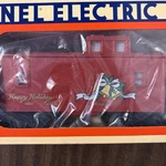 1993 Lionel 6-16547 Christmas Square Window Caboose L2675. Fixed Price $80.00.
