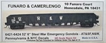 Funaro F&c Ho Prr, Nyc,n&w ,sf 52'6" Steel War Emergency Gondola Kit 6421-6424. Fixed Price $26.95.