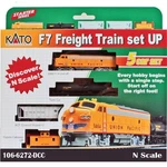 Kato 106-6272-DCC Diesel F7 Freight Train (5) Cars Union Pacific W/dcc Scale. Fixed Price $229.99.