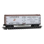Micro-trains Scale 04900990 40' Wood Reefer Ladoga Canning Lovers Brand #14245. Fixed Price $29.95.