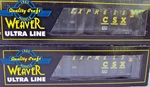 2 Weaver Scale Ultra Line Csx 4 Bay High Side Hoppers 3 Rail With Loads Nos. Fixed Price $130.00.