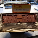 Ho Accurail Lehigh & New England 40 Wood Boxcar Kit. Fixed Price $14.95.