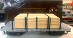 Lionel Scale Dr&g Flat Car With Stakes And Custom Wood Load 8-87500. Fixed Price $30.00.