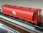 Potash Fertilizer Cylindrical Covered 4 Bay Hopper Car Swirl Logo Scale New. Fixed Price $65.95.