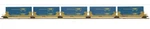 Mth Premier Ttx (csx) 5 Car Twin Stack Set! Scale Double Husky Intermodal. Fixed Price $599.99.