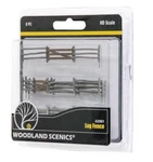 New Woodland Scenics Ho Scale Log Fence A2981. Fixed Price $19.24.
