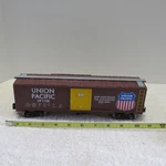 Menards Gauge Box Car 1750 Single Door, Lightly Used, Brown W/ Yellow Doors!!!. Fixed Price $30.00.