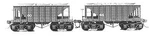 Tichy-train 22' Wood Ore Car (2) Ho Scale Model Freight #4012. Fixed Price $16.22.
