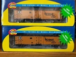 Lot Of 2 Ho Athearn At&sf 50' Ice Bunker Reefers, Different Nos. Fixed Price $32.00.