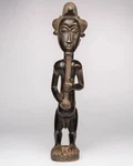 1099 M Asia Used White Blolo Ivory Coast Africa Tribal Art Trunk Figurine. Fixed Price $288.77.