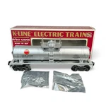 K-line K631205 Great Western Classic Silver Tank Car O Gauge. Fixed Price $34.00.
