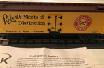 Scale Line Wood Sided Reefer KS742-8014. Fixed Price $65.00.