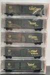 Micro-trains 34262 Atsf Map & Slogan Series 50 Box Car 5-PACK. Fixed Price $99.99.
