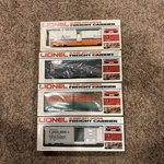 Lionel 6-7403 9447 9422 9733 Boxcars Pullman Standard Elgin Joilet Airco Lnac. Fixed Price $29.99.
