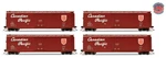 Rivarossi Ho Canadian Pacific Plug-door Boxcar 4-PACK #80901/80000/80920/80927. Fixed Price $175.00.