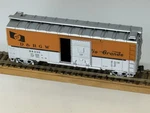 Ho Scale,athearn,denver Rio Grand Western,orange/silver 40 BOXCAR#D&RGW-68330. Fixed Price $23.00.