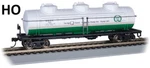 Ho Quaker State #721, 40' Three-dome Tank Car BAC-17110. Fixed Price $30.39.