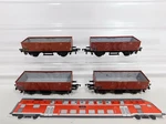 CR475-0.5# 4X Fleischmann H0/DC High Side Cars Om 12/1205, Very Good/mint. Fixed Price $51.63.