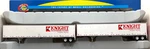 Ho Athearn 28404 53' Wabash Duraplate Trailers (2) Knight Transport. Fixed Price $89.99.