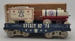 Mccoy 1000-76 Standard Gauge Spirit Of 1976 Flatcar With Load Ex/box. Fixed Price $29.44.